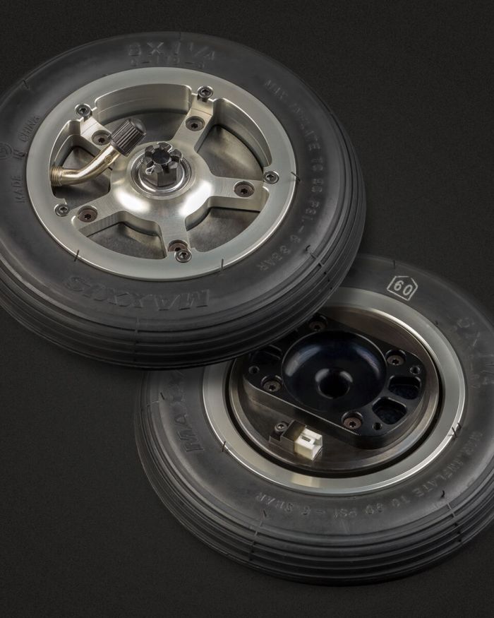 Set Wheels & Brakes Ø150 mm (Pair)